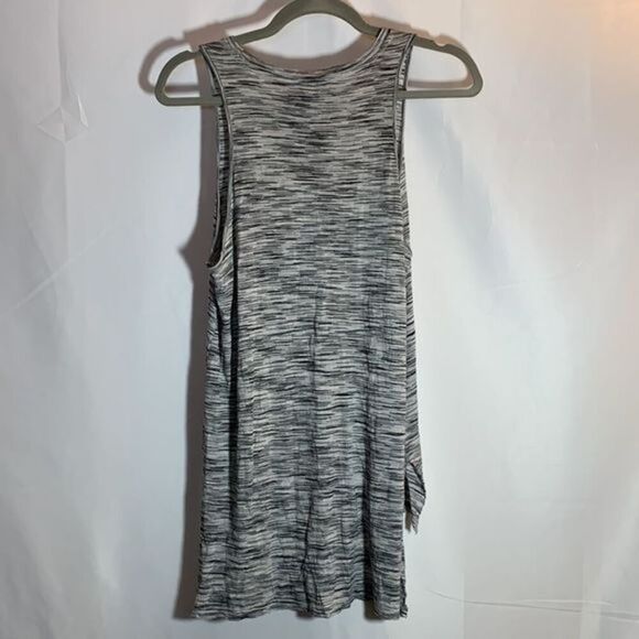 Wilfred Free Black & Grey Striped Long Tank Top - Picture 3 of 6